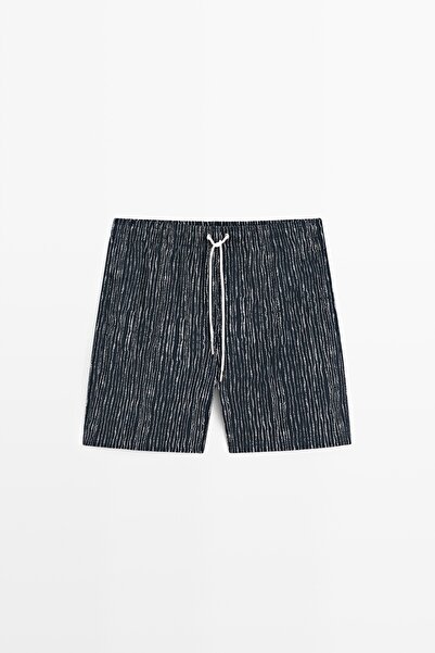 Massimo Dutti Desenli deniz şortu