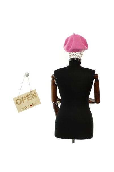 ButicCochet Beretă de damă, Buticcochet, lână, mărime unică, Roz - BSC721