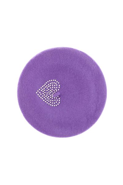 ButicCochet Beretă de damă, lână, Buticcochet, model cu perle, mărime unică, ...
