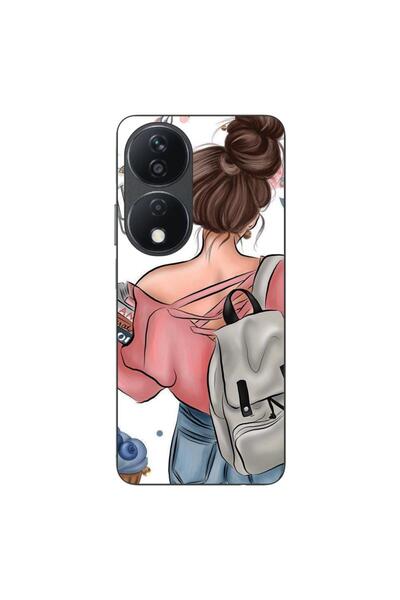 OEM Husa compatibila cu Honor X7b Silicon Gel Tpu Model Girl Fashion School