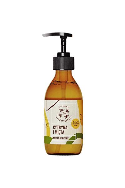 CZTERY SZPAKI - Mydło w płynie Cytryna i Mięta, 300ml