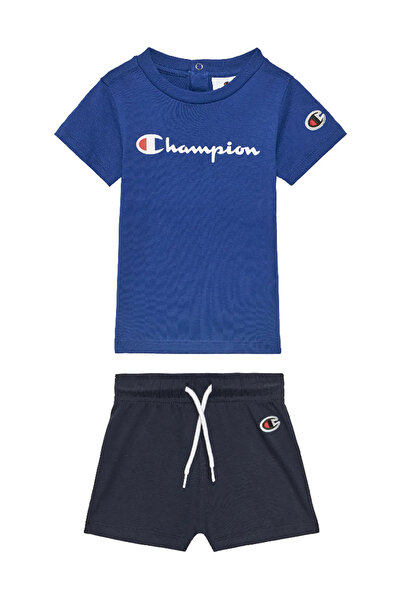 Champion طقم تي شيرت وشورت للأطفال 307055-BS008