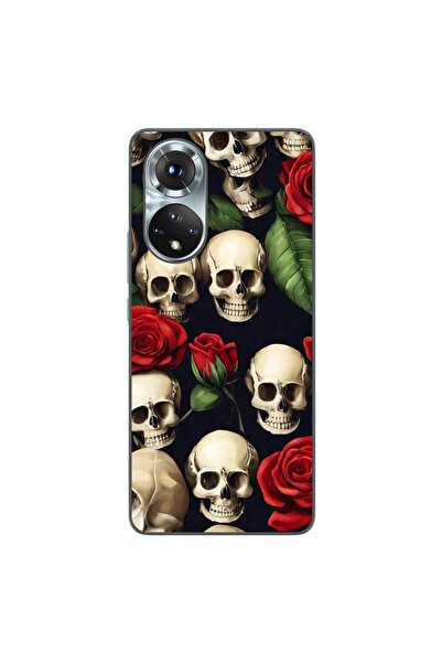 OEM Husa compatibila cu Honor 50 Silicon Gel Tpu Model Skulls and Roses