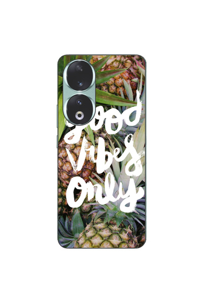 OEM Husa compatibila cu Honor 90 5G Silicon Gel Tpu Model Good Vibes Only