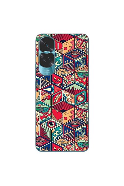OEM Case compatible with Honor 90 Lite 5G Silicone Gel Tpu Pattern Pop Art Ge...
