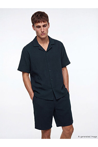 LC Waikiki Sparkling Choices from Shining Store Standard Fit Muslin Men's Shirt
