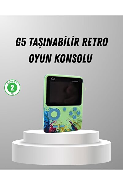 Lxana 500 Oyunlu G5 Retro Mini Oyun Konsolu 3 İnç Ekran ve TV Desteği - LLLLLL3588-5205