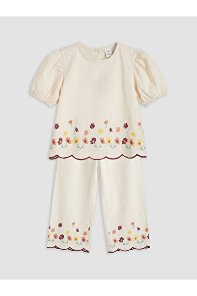 LC Waikiki Timeless Clothing & Timeless Choices Floral Embroidered Girls' Set