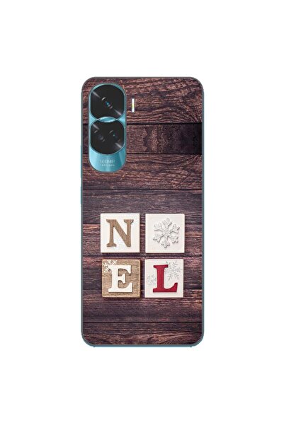 OEM Husa compatibila cu Honor 90 Lite 5G Silicon Gel Tpu Model Craciun Noel Wood