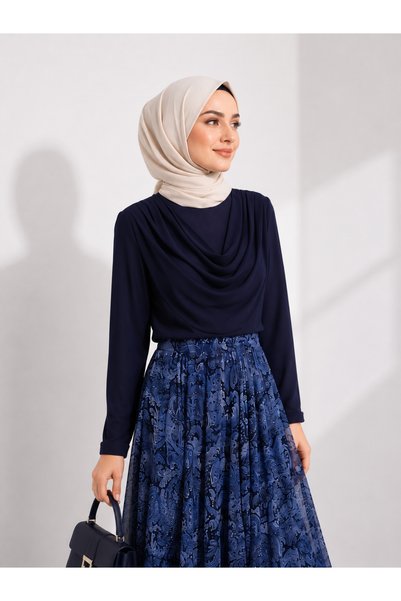 LİVATEX Sandy Blouse Chiffon Tulle Skirt Lined Set