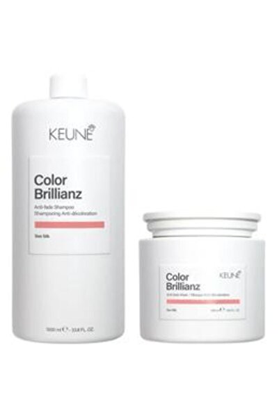 Keune Pachet pentru Par Vopsit - Color Brillianz: Sampon 1000 ml, Masca 500 ml