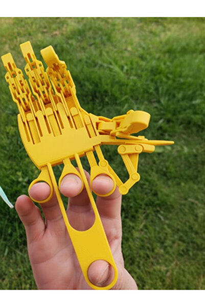 Fullment Dev Mekanik Oyuncak Robotik El – İnteraktif 3D Tasarım Sarı