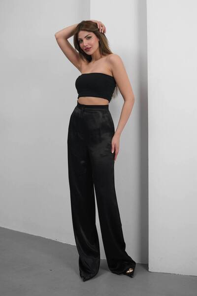 HandmadeAtelier YÜKSEK KALİTELİ SATEN PANTOLON