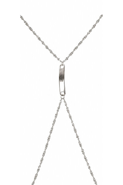JİMNY JEWELRY Curva Çelik Vücut Zinciri Kolyesi