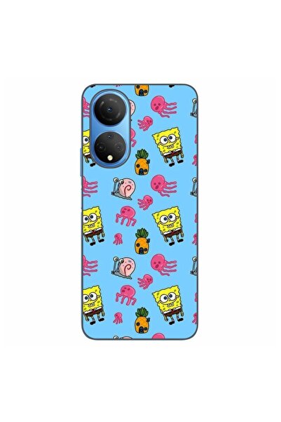 OEM Husa compatibila cu Honor X7 Silicon Gel Tpu Model Spongebob Pattern