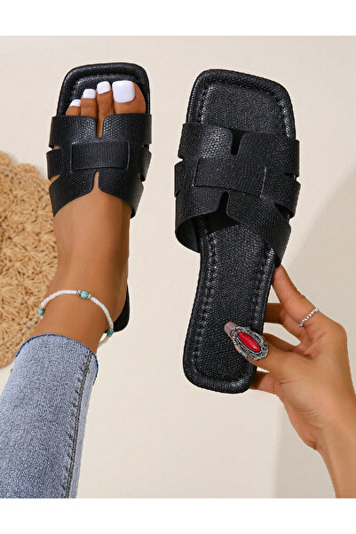 Evendi Slippers, Black