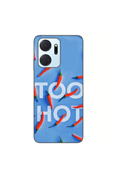 OEM Husa compatibila cu Honor X7a Silicon Gel Tpu Model Mesaj Too Hot