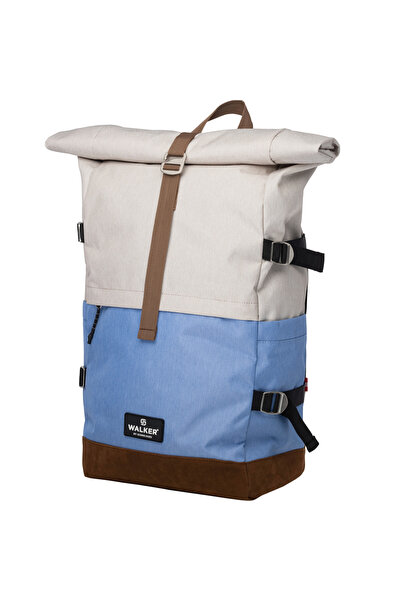 Schneiders ROLLUP BACKPACK TWO-TONE CREAM POPCORN-BLUE WALKER