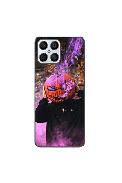 OEM Husa compatibila cu Honor X8 Silicon Gel Tpu Model Halloween Cap Dovleac ...