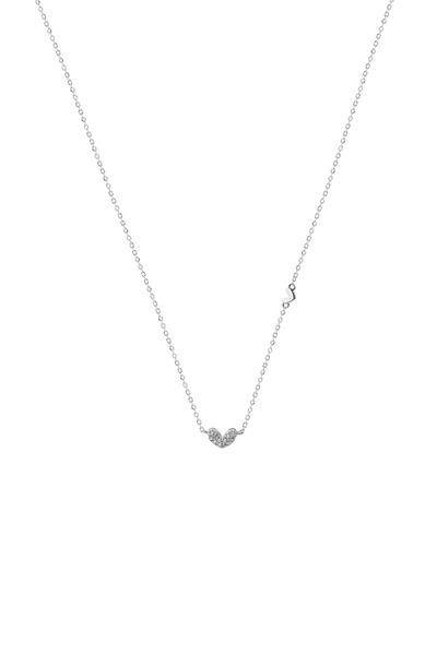 Lisa&Co. Twin Soul Silver Chain Rhodium plated silver / Zircon / White