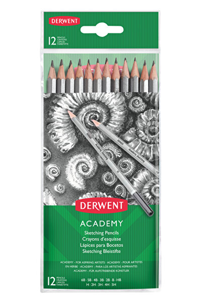 Derwent Creioane grafice Academy 5H-6B blister 12 buc/set calitate superioară...