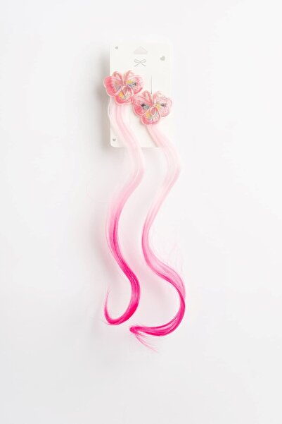 Banamio Colorful Double Hair Clip Set with Butterfly Embroidery