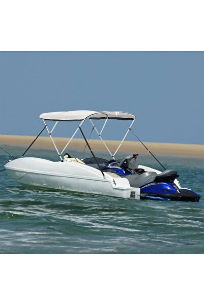 vidaxl Parasolar Bimini 3 arcuri pereți din plasă 183x(185-198)x137 cm