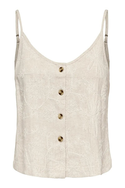 ONLY Kadın Krem Pantolon 15374121