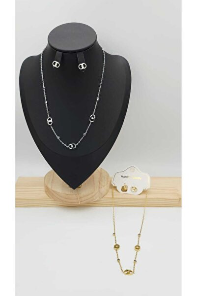 FASHİON JEWELRY قلادة بحجر كريستال أخضر زمردي
