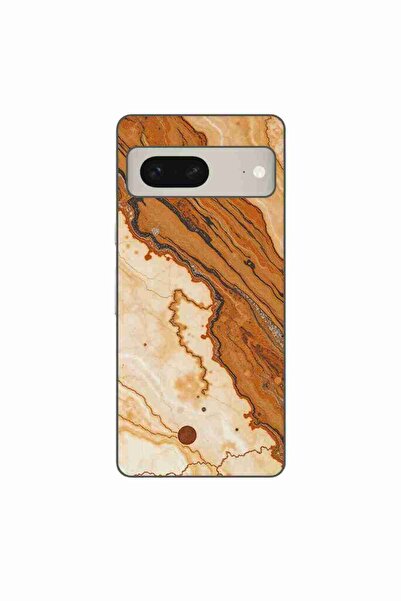 OEM Husa compatibila cu Google Pixel 8 Silicon Gel Tpu Model Caramel Marble D...