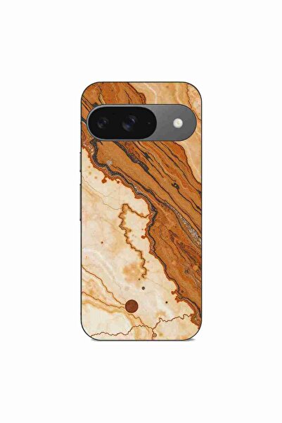 OEM Husa compatibila cu Google Pixel 9 Silicon Gel Tpu Model Caramel Marble D...