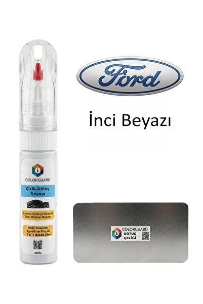 COLORGUARD Ford İnci Beyazı İğneli ve Fırçalı Özel Tasarım Şişe Rötuş Boyası ...