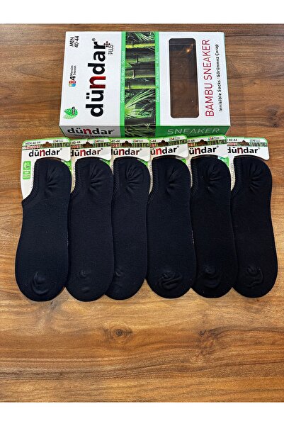 Dündar Men's Bamboo Seamless Invisible Sneaker Socks 6-Pack