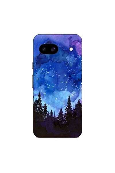 OEM Husa compatibila cu Google Pixel 8A Silicon Gel Tpu Model Night Forest