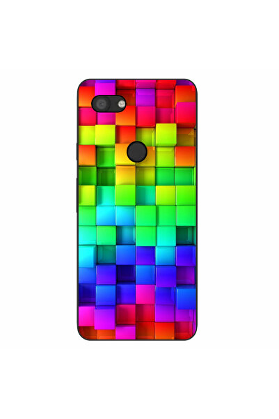 OEM Husa compatibila cu Google Pixel 3A Silicon Gel Tpu Model Colorful Cubes