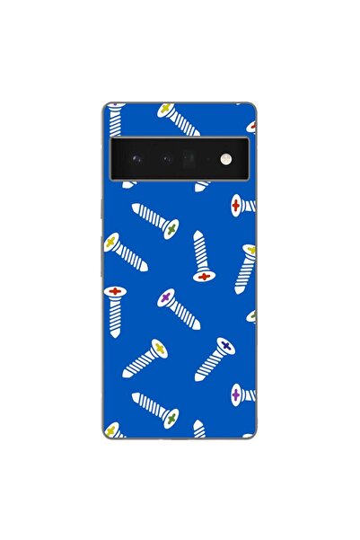 OEM Husa compatibila cu Google Pixel 6 Pro Silicon Gel Tpu Model Screws Pattern