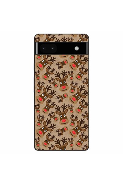 OEM Husa compatibila cu Google Pixel 6A Silicon Gel Tpu Model Craciun Rudolf ...