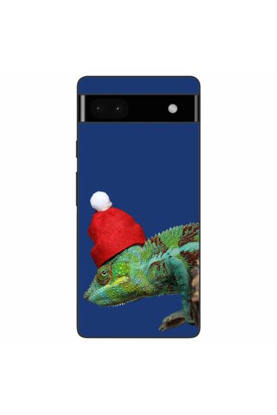 OEM Калъф, съвместим с Google Pixel 6A, силиконов гел TPU, с десен Коледен ха...
