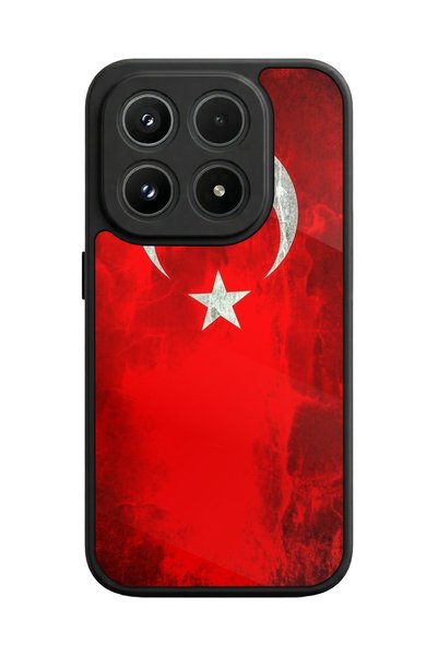 BGAKSESUAR حافظة XlAOMI Mi 17 5G لامعة فاخرة بتصميم العلم التركي