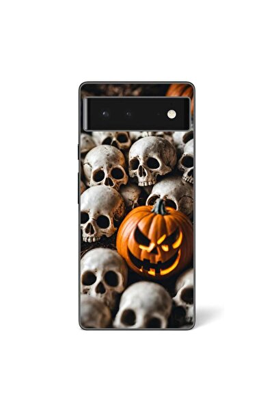 OEM Husa compatibila cu Google Pixel 6 Silicon Gel Tpu Model Halloween Patter...