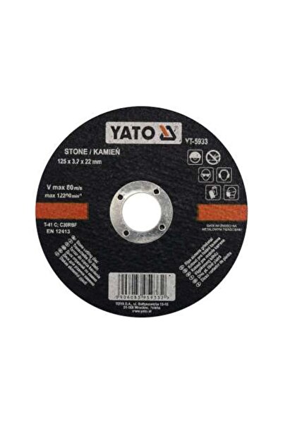 yato Disc Tăiat Piatră 125X3.2X22Mmdisc Taiat Piatra 125X3.2X22Mm