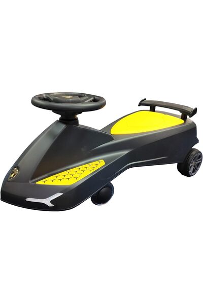 Lamborghini سيارة لعبة للركوب، قابلة للتأرجح مع أضواء وصوت دوار بزاوية 360 در...
