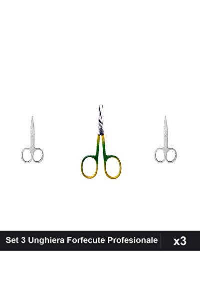 One Group Set 3 Bucati Manichiura Profesionala, Unghiera Rosu + Forfecute