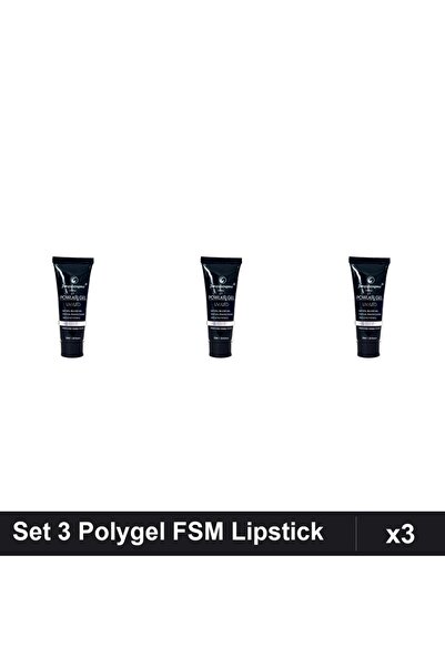 FSM Set 3 Polygel 30ml Nr.17 Lipstick, Gel Constructor Unghii, Manichiura UV/LED