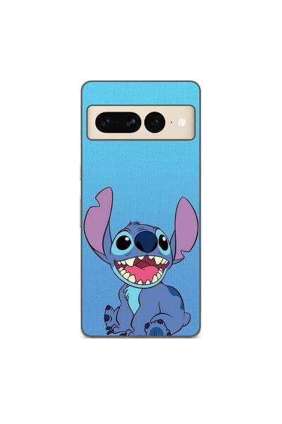 OEM Husa compatibila cu Google Pixel 7 Pro Silicon Gel Tpu Model Stitch Blue