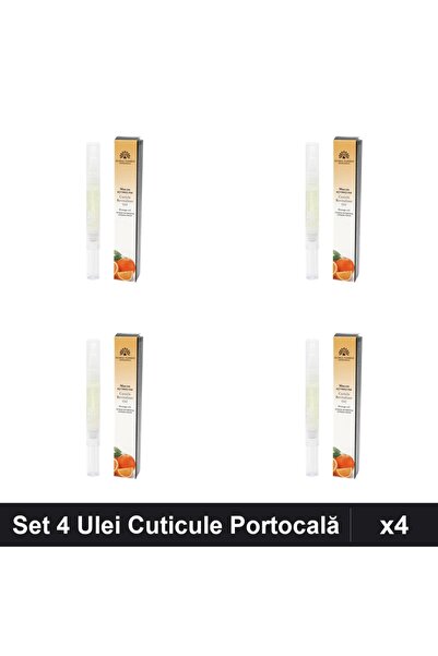 global fashion Set 4 Uleiuri Cuticule Stilou Portocală, Manichiură Profesională