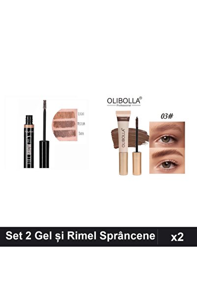 Ruby Rose Set 2 Produse Sprâncene - Eyebrow Gel Mascara Light + Rimel Auburn ...