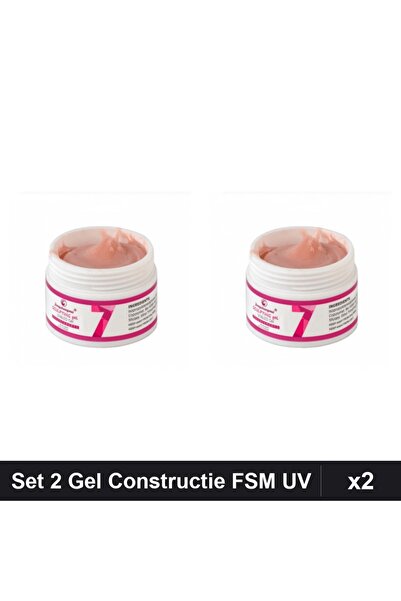 FSM Set 2 Gel Constructie UV LED 15g, Nuanta 07, Sculptat Unghii
