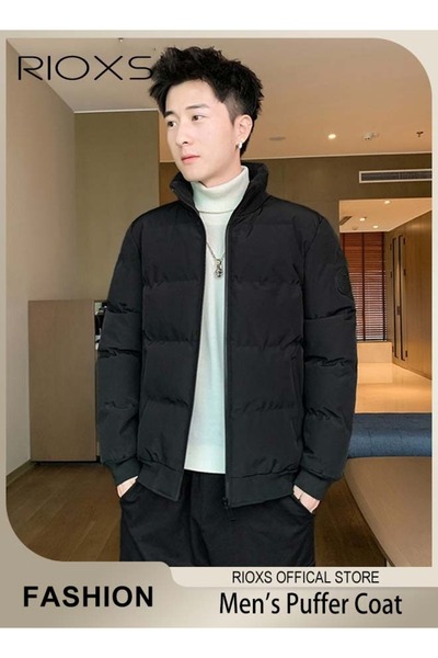 RIOXS Men's Puffer, Mens Casual Winter Down Cotton Jacket, Warm & Lightweight...