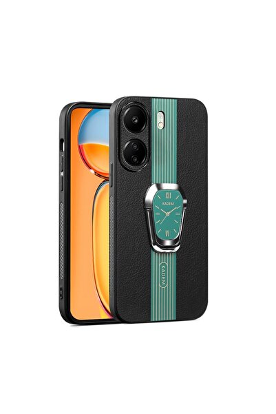 Kadem Ring Kickstand Σκληρή Θήκη με Δαχτυλίδι Green (Xiaomi Redmi 13C/Poco C65)